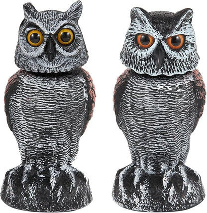 🦉 Owl Garden Guard – No Batteries Needed, Just Wind Power!